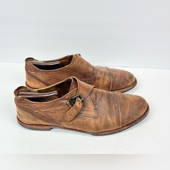 Timberland Boot Company Monk Strap Brown Leather Loafer US Men’s Size 12 Oxfords - Picture 1 of 12